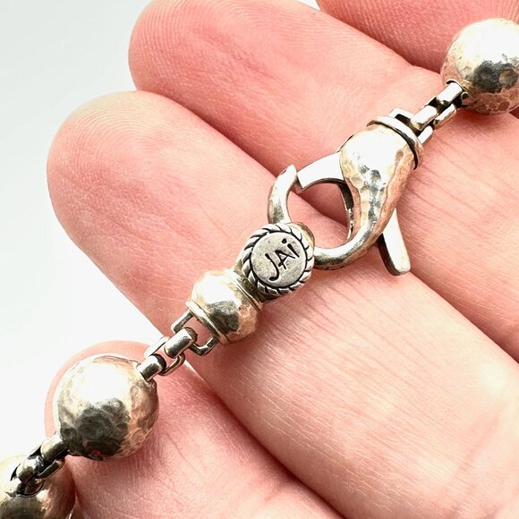 John Hardy JAI Sterling Silver Bead Bracelet 8 Inch 15 Grams - Picture 2 of 3
